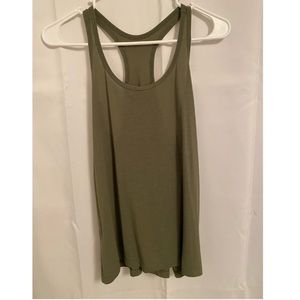Green old navy razor back tank - medium